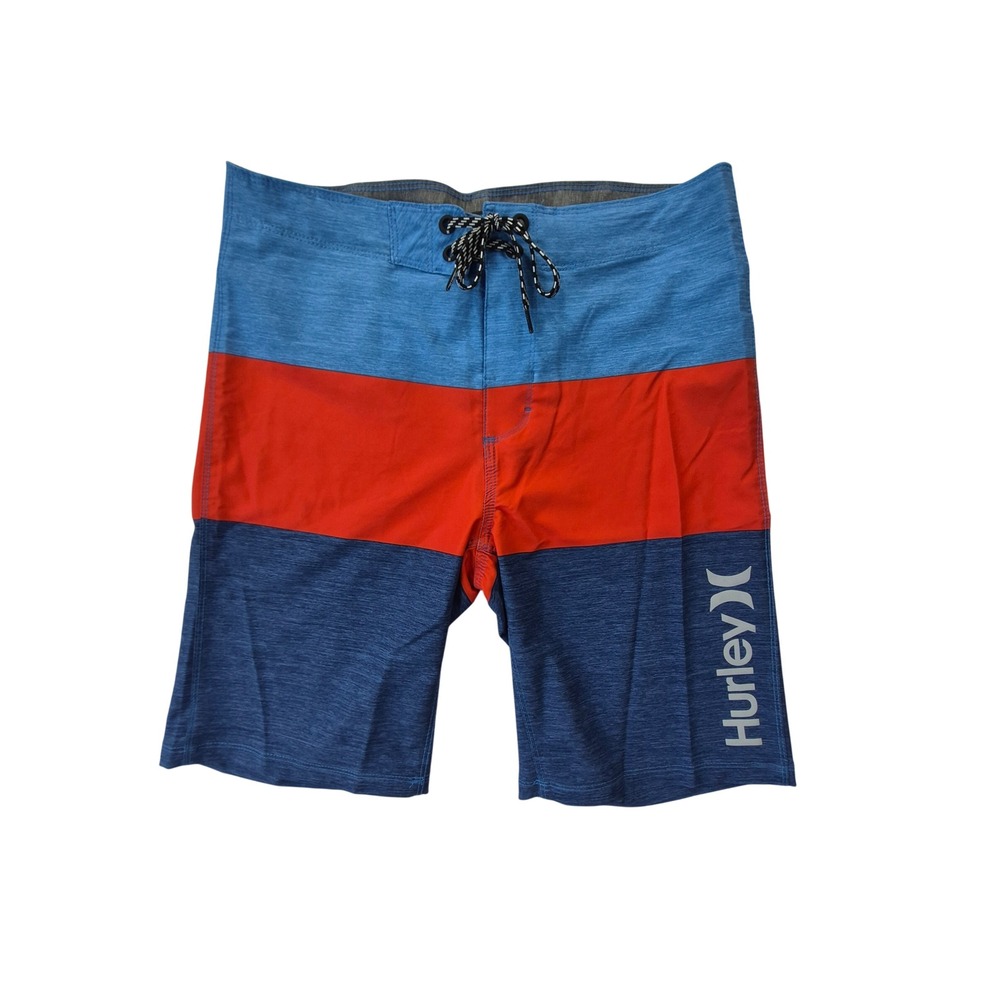 Hurley Phantom Block Party Board‎ Shorts Blue Orange Men's Size 28